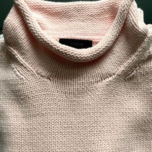 J crew Cotten roll neck sweater.